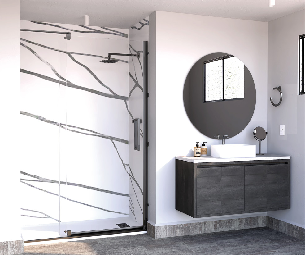 Modular Vanity Tops hospitality installation